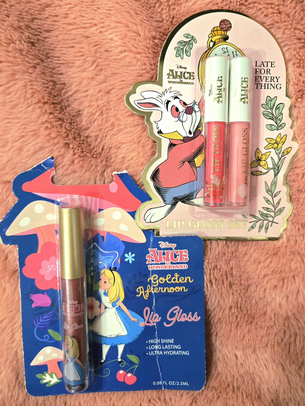 NEW Disney's Alice In Wonderland Lip Gloss Set